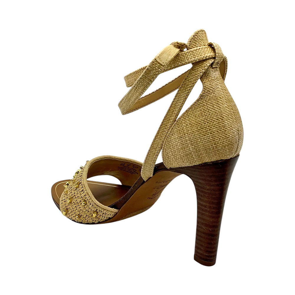 Franco Sarto Womens Eleanor 2 Dress Sandal Natural Beige Raffia - Medium - Picture 3 of 3